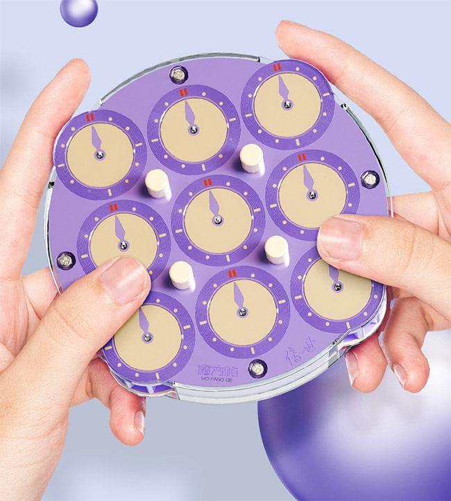 QiYi ChuanShi Magnetic Magic Clock Lilac
